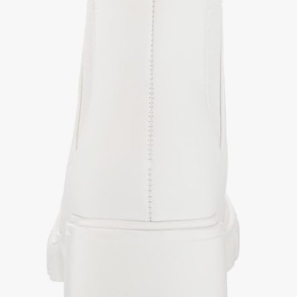 NEW Steve Madden Womens Leather Howler Ankle Boot Sz 8 white - Picture 4 of 7
